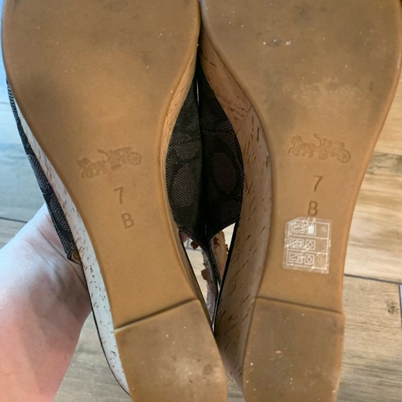 Coach Ferry Peek a Boo Sling Back Platform - Picture 12 of 13